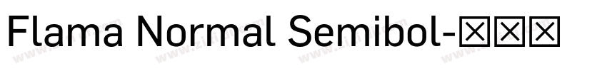 Flama Normal Semibol字体转换